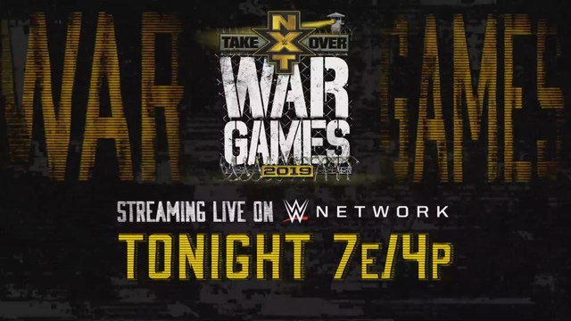 NXT TakeOver : WarGames 2019 – Streaming Live tonight on WWE Network