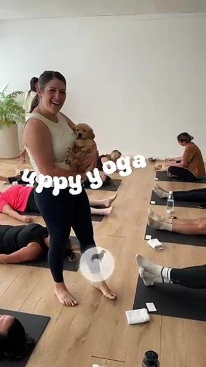 Puppy yoga arrives in Albury