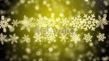 Golden Sparkling Snowflakes Winter Celebration Background