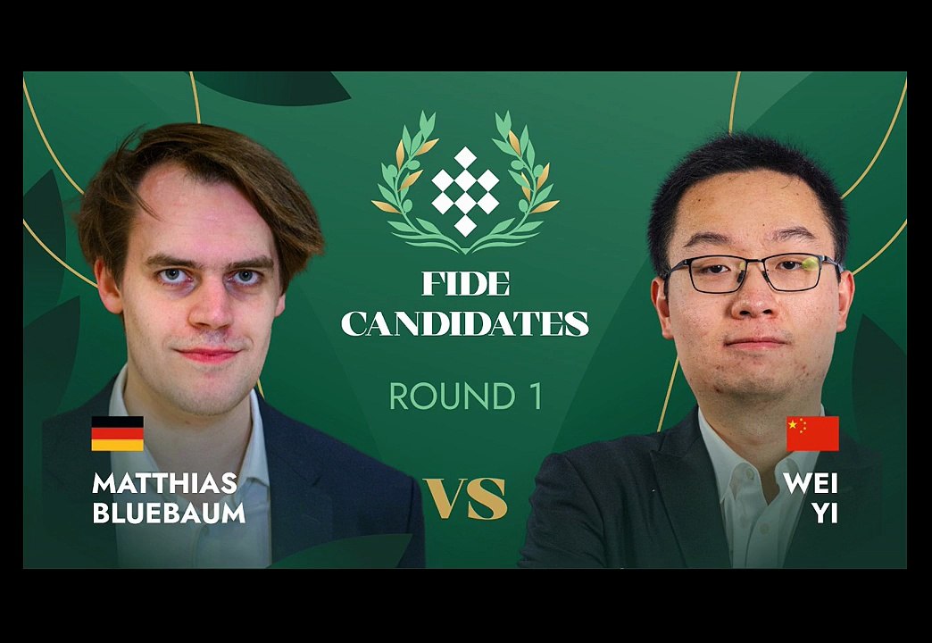 ♟️ Bluebaum vs Wei Yi – A tense Candidates battle!  In Round 1 of the FIDE Candidates Tournament 2026, Matthias Bluebaum and Wei Yi fought a deep strategic game that ended in a balanced draw.  Both players showed incredible precision in this high-level cl