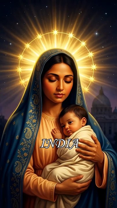 Jesus and Mary in different countries #jesus #mary #Maria #praying