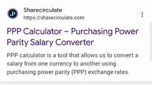 sharecirculate global purchasing power parity salary converter