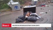 Maltepe'de ortaokulun istinat duvarı çöktü