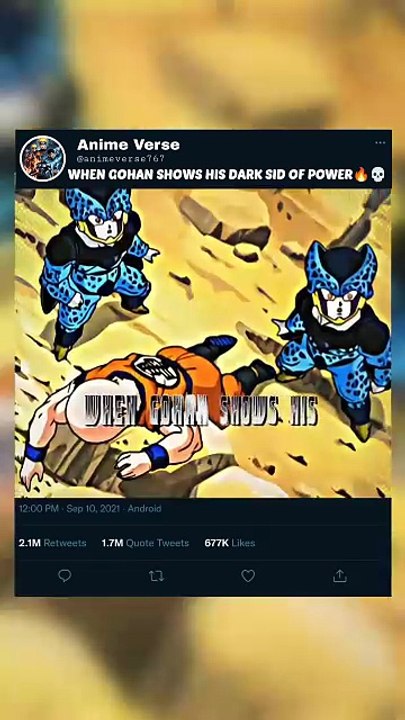 WHEN GOHAN SHOWS HIS DARK SID OF POWER🔥💀