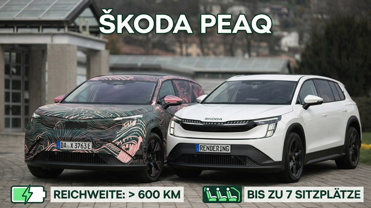 Škoda Peaq Elektro-SUV: Reichweite, Technik & Innenraum im Check