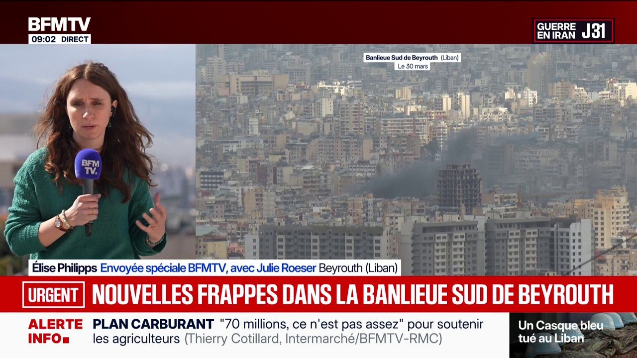 La banlieue sud de Beyrouth visée par de nouveaux bombardements israéliens