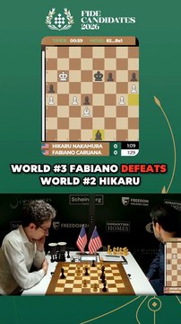 Caruana JUST DESTROYED Hikaru in the Candidates Round 1 #chessnetx #chess #candidates2026