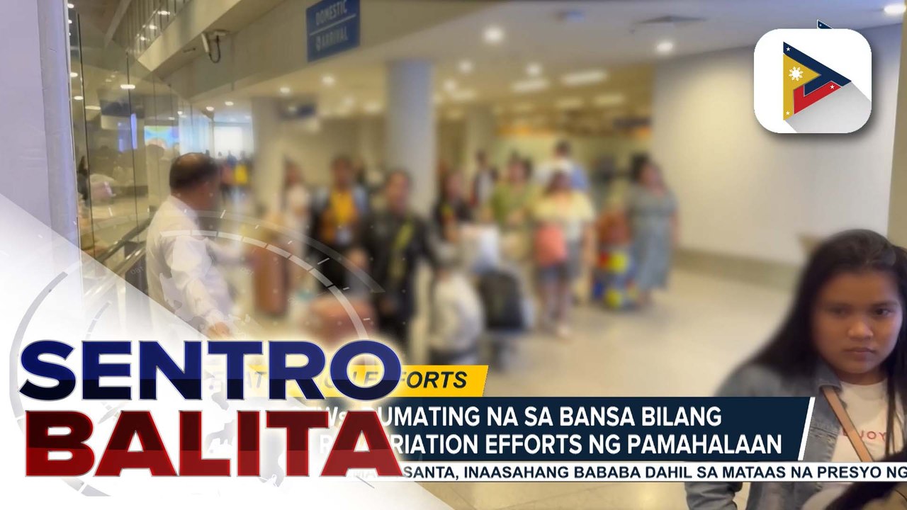 100 OFWs mula sa Kuwait, dumating na sa Pilipinas bilang bahagi ng repatriation efforts ng pamahalaan | ulat ni Denisse Osorio