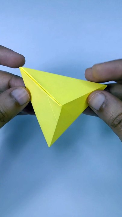 Simple Paper Trick to Make a 3D Triangle