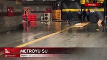 İstanbul'da Mecidiköy metrosunu su bastı