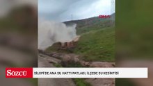 Silopi’de ana su hattı patladı, ilçede su kesintisi