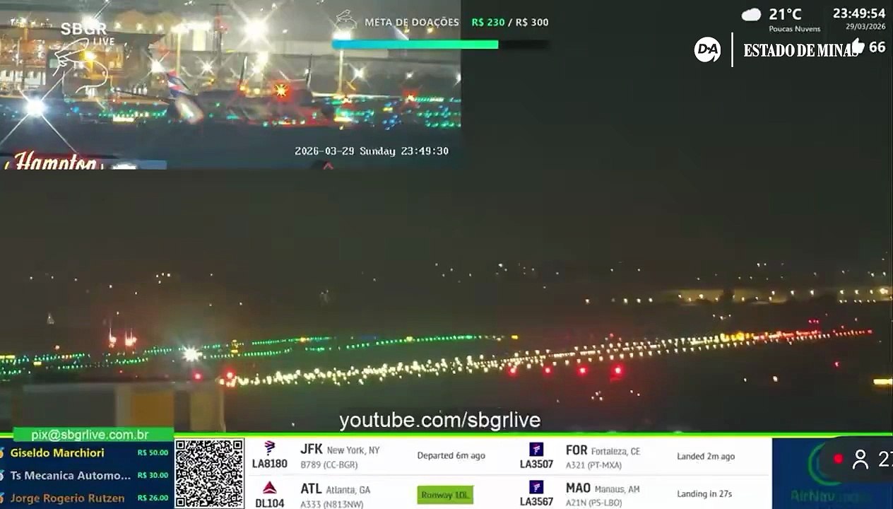 Avião tem explosão ao decolar em Guarulhos