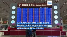 China retoma voos para a Coreia do Norte após seis anos