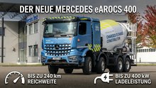 Mercedes-Benz eArocs 400: Starker E-Antrieb für harte Einsätze