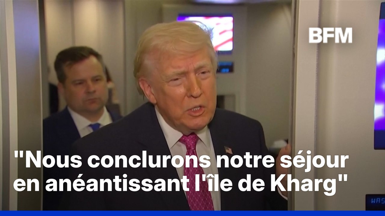 Guerre au Moyen-Orient: Trump menace d'"anéantir" l'île de Kharg si les discussions avec l'Iran n'aboutissent pas "rapidement"
