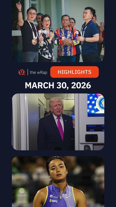 Today’s headlines: Chiz Escudero, War on Iran, Alex Eala | The wRap | March 30, 2026