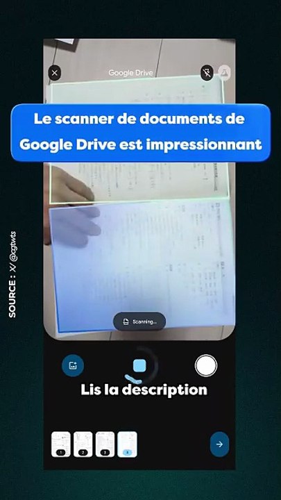 Google Drive et son scanner de documents !  #GoogleDrive #Scanner #shorts