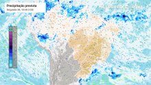 Segunda-feira, 30 de março: chuva, nebulosidade e vento