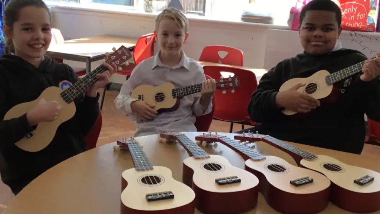 Billingham school receives forty ukuleles to boost pupil creativity and well-being
