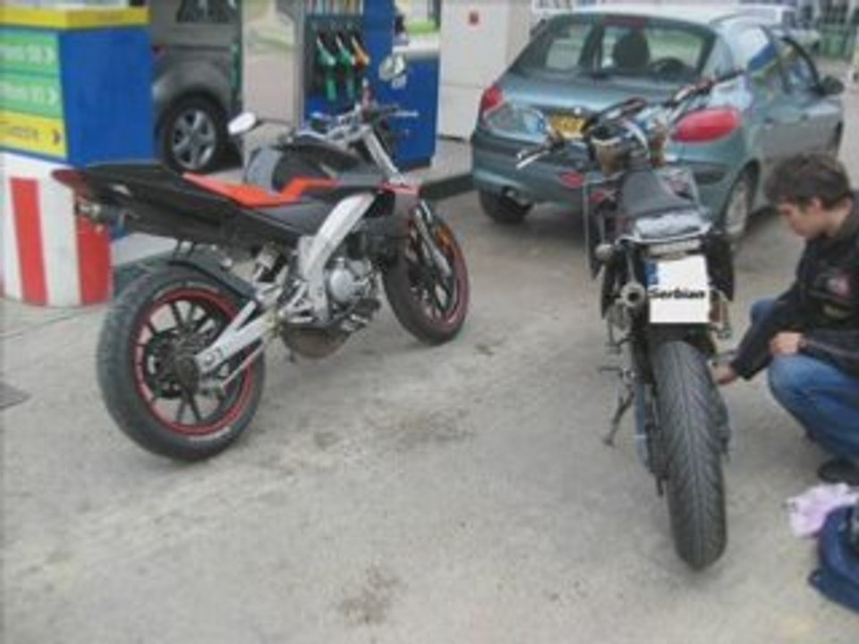 Balade Derbi GPR 70cc et Reiju SMX Pro 70cc