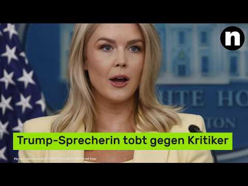 Karoline Leavitt: Während "The Don" noch prahlt - Trump-Sprecherin tobt gegen Kritiker