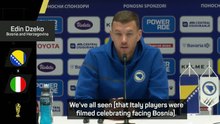 Dzeko senses 'fear' from Italy after celebrating facing Bosnia