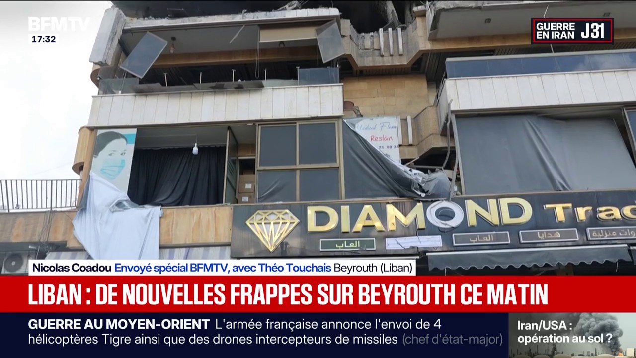 Ce matin, une frappe israélienne a ciblé un immeuble à Beyrouth au Liban