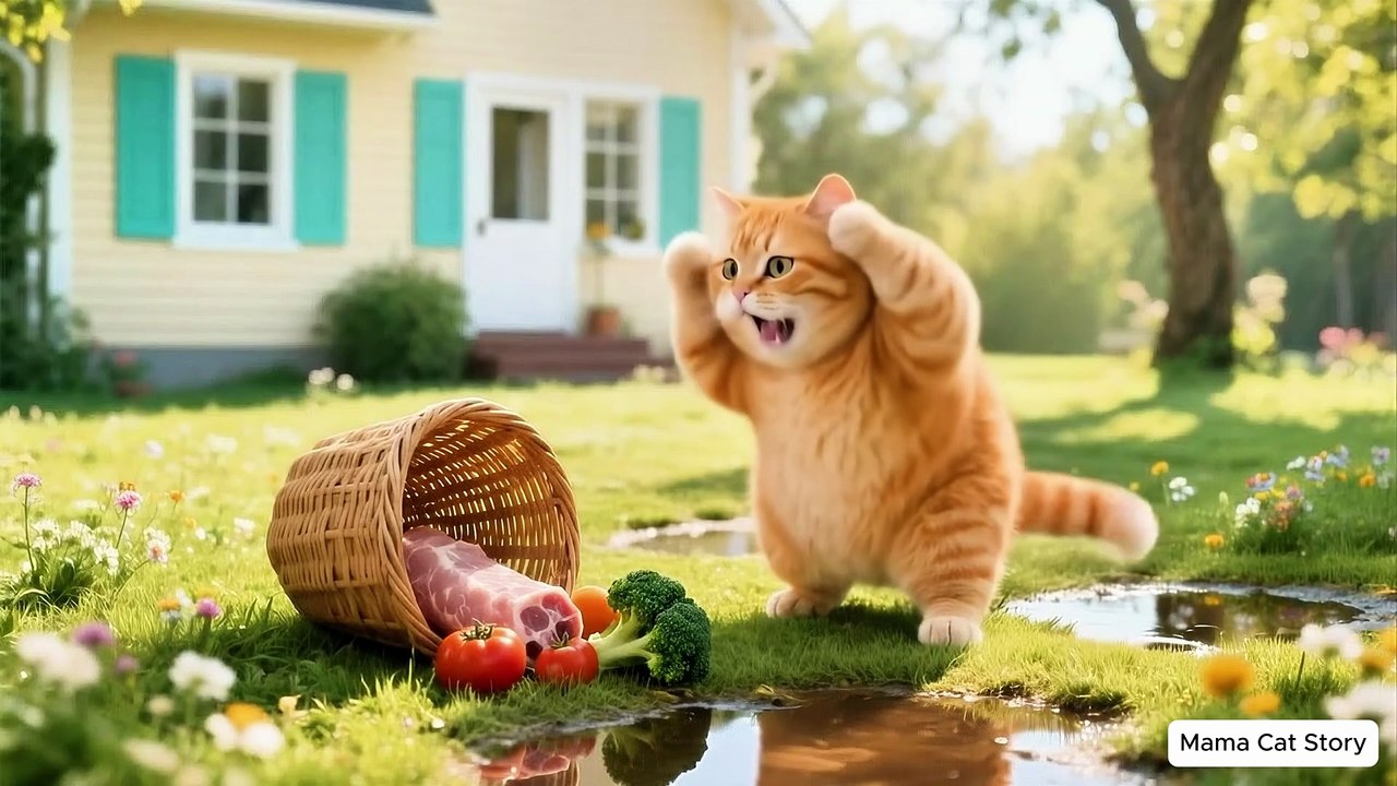 Cute Kitten Cooks Soup for Her Sick Mom 🐱❤️ | Emotional & Heartwarming Cat Story