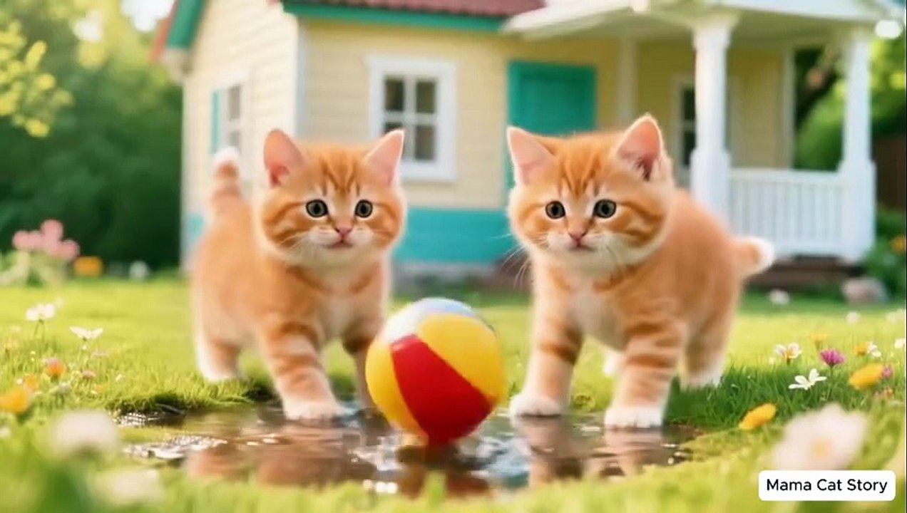 Cute Mom Cat & Ginger Kitten Go Camping 🐱🏕️ | Funny & Heartwarming Adventure