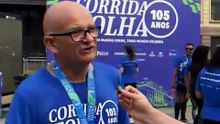 Para celebrar seus 105 anos, a Folha organizou uma corrida no centro histórico de São Paulo