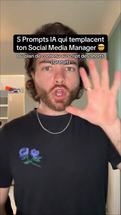 5 prompts IA qui remplacent un Social Media Manager.