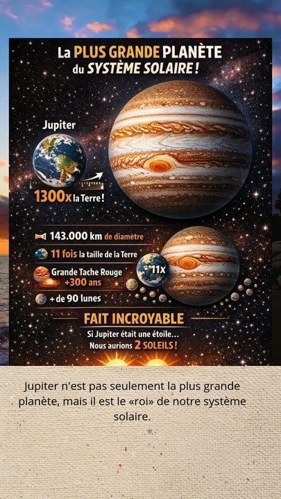 La plus grande planète  Jupiter expliquée