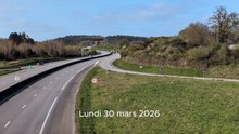 Morbihan - voie express coupée D767