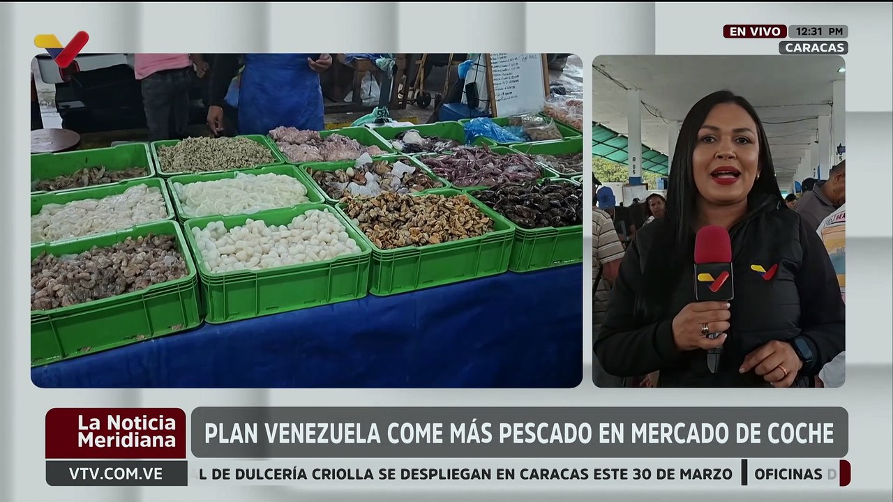 Plan "Venezuela Come Más Pescado" distribuirá 60 especies de proteína marina en el Mercado de Coche