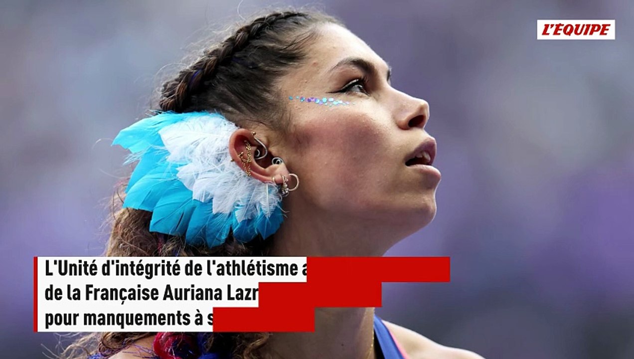 Auriana Lazraq-Khlass provisoirement suspendue pour manquements à ses obligations de localisation - Athlé - Dopage