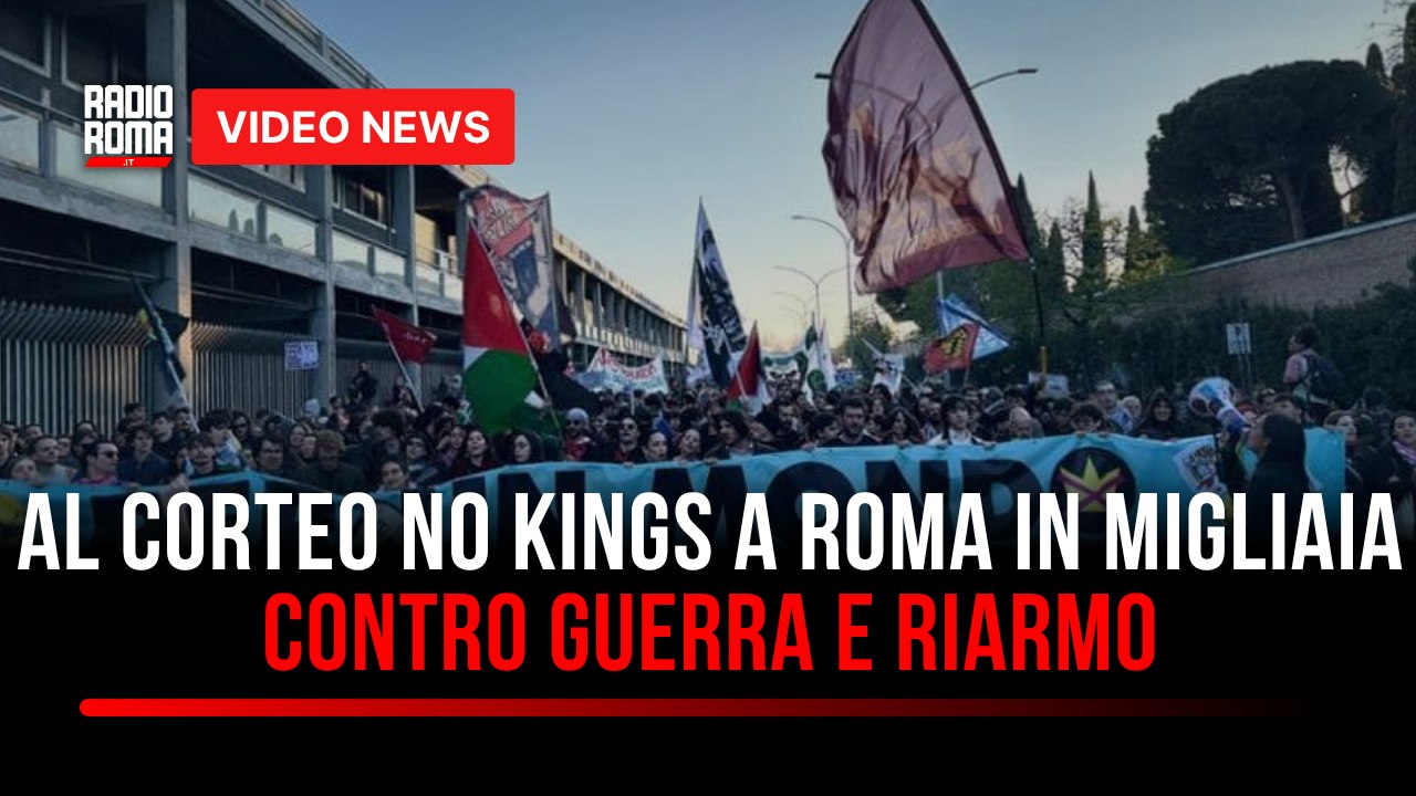Al corteo No Kings a Roma in migliaia contro Guerra e Riarmo