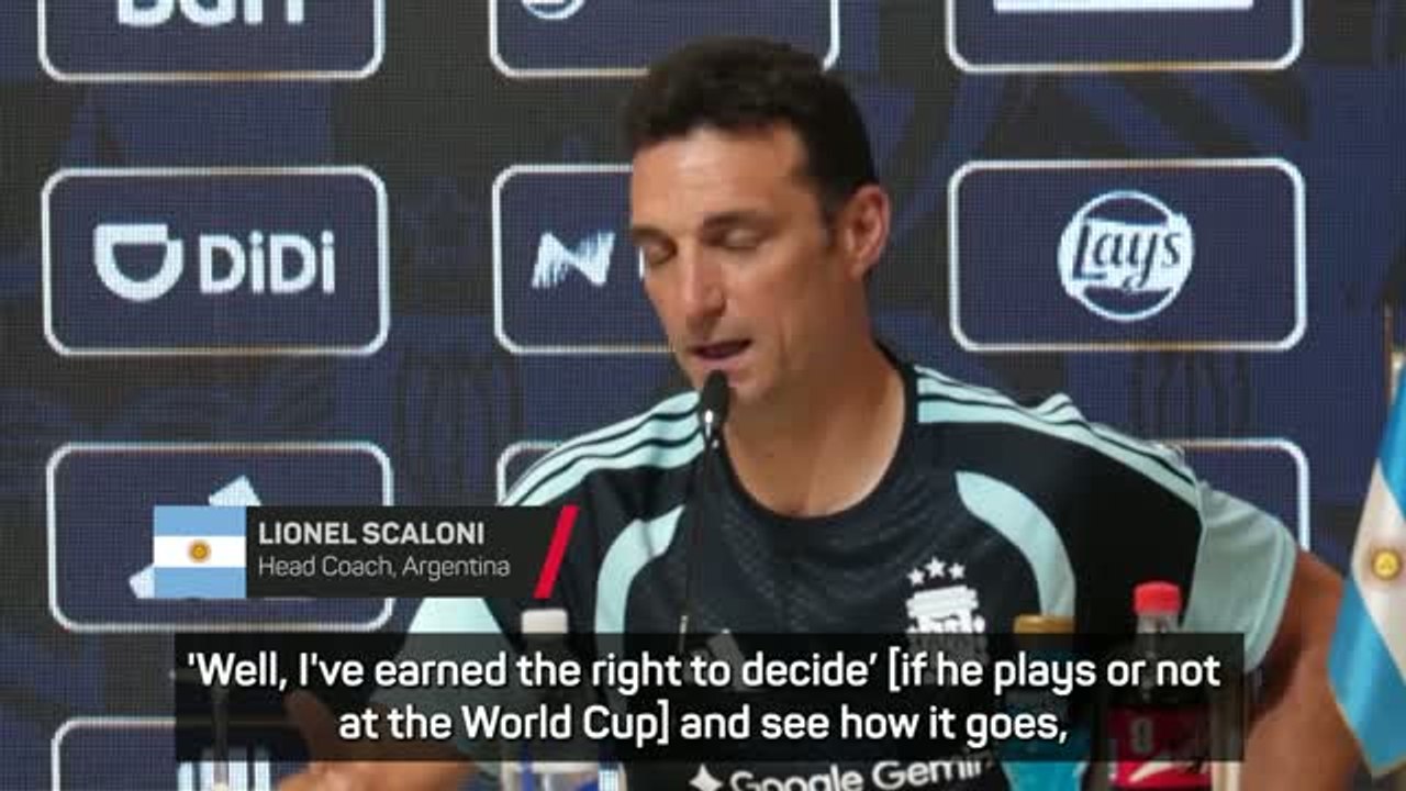 Messi deserves to make his own decision about World Cup - Scaloni