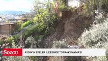 Aydın'da toprak kayması
