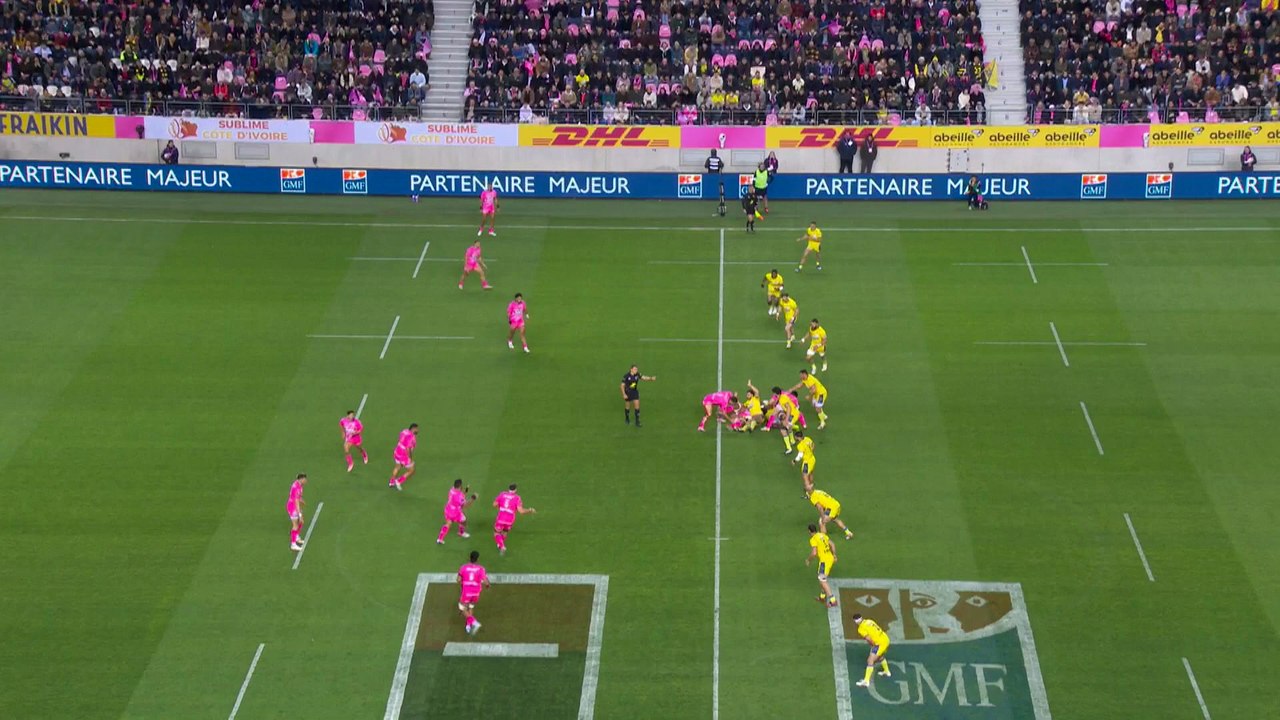 TOP 14 - Essai de Léo BARRE (SFP) - Stade Français Paris - ASM Clermont