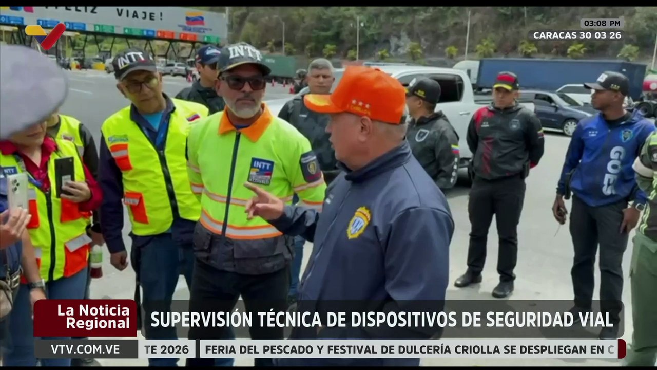 Caracas | Autoridades supervisan operativos de seguridad vial durante la Semana Mayor
