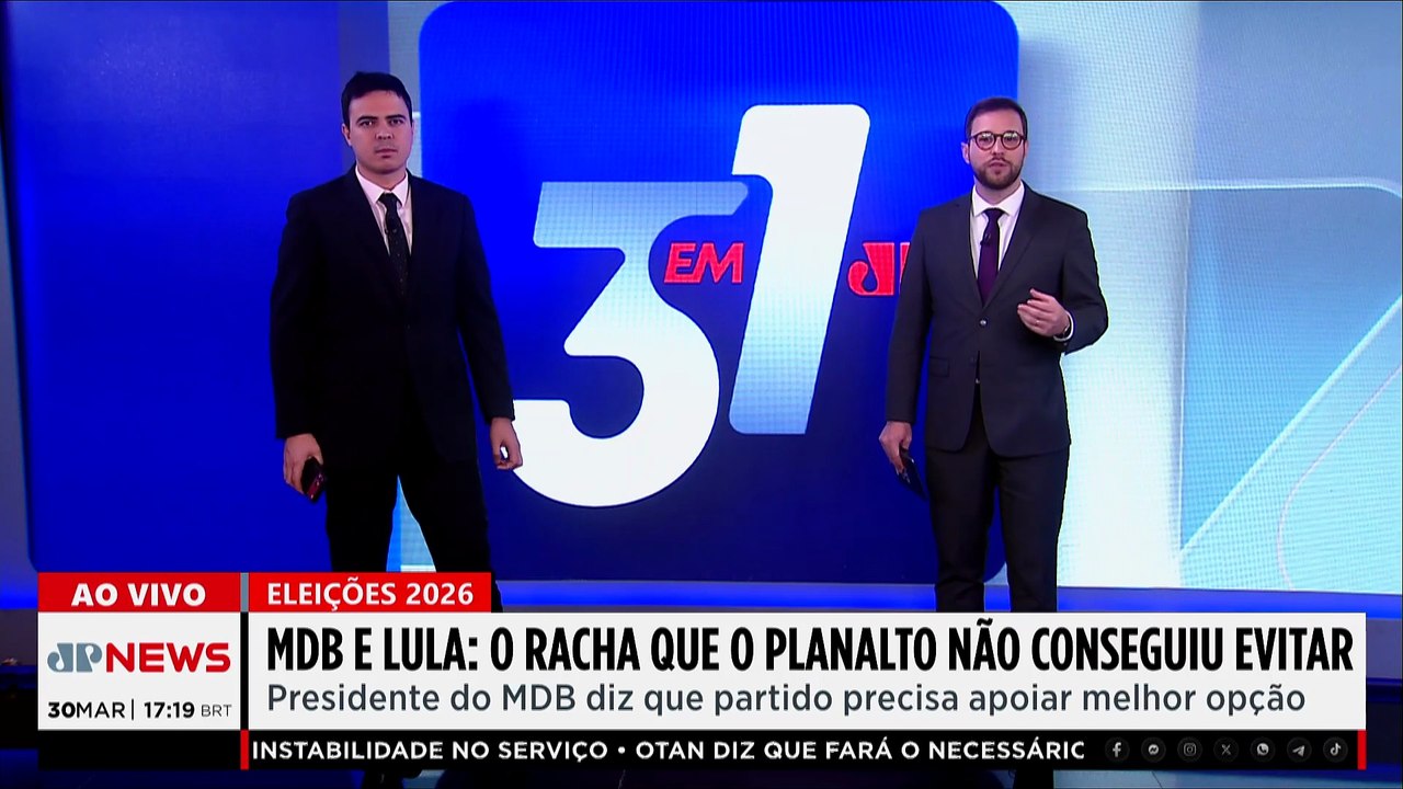 MDB e Lula: o racha que o Planalto não consegue evitar? Bruno Pinheiro comenta