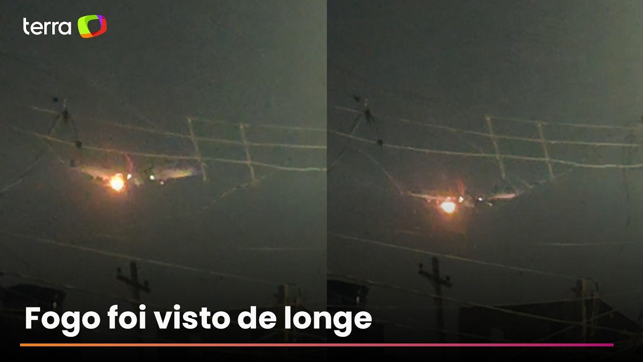 Novo vídeo mostra avião da Delta Air Lines em chamas após decolagem em Guarulhos