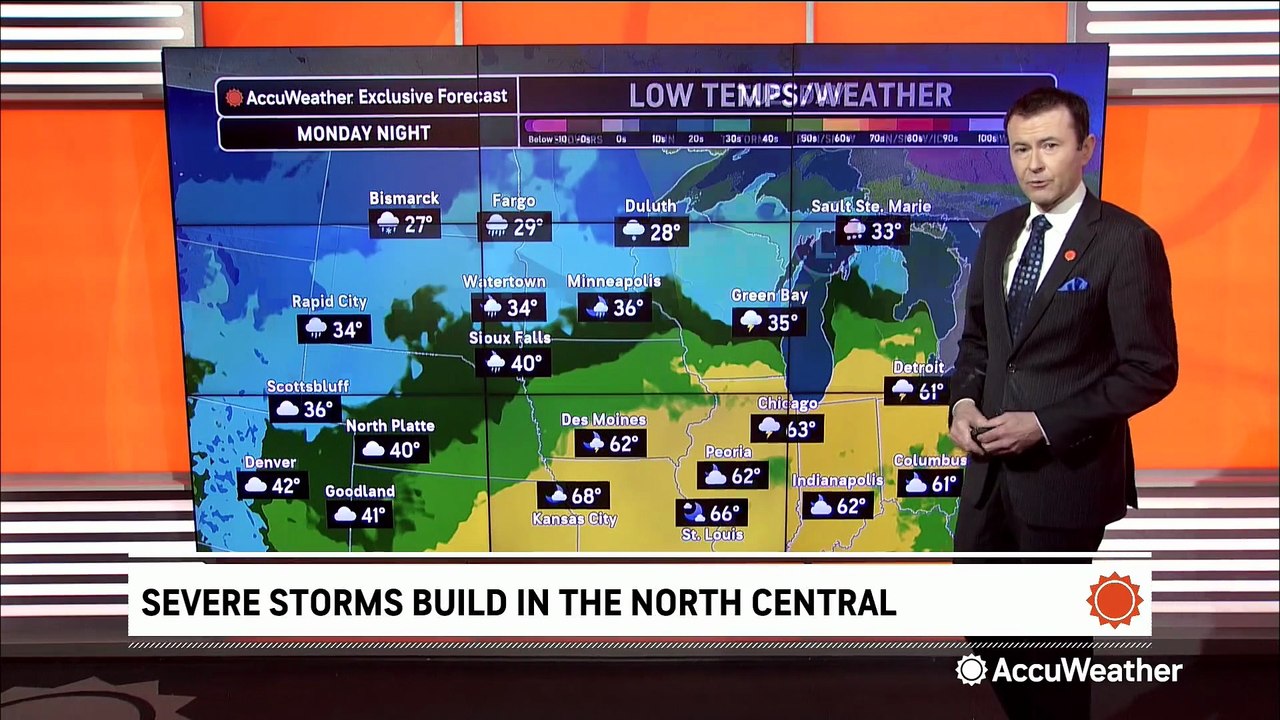 Series of severe storms building across the Midwest