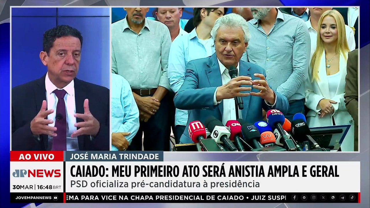 PSD acerta ao indicar Ronaldo Caiado como candidato à Presidência? Trindade avalia