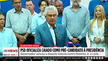 Caiado lança pré-candidatura e promete anistia a Bolsonaro