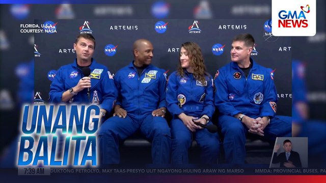 NASA, muling magpapadala ng moon mission na may kasamang astronauts sa Abril | Unang Balita