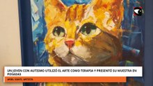 Un joven con autismo utilizó el arte como terapia y presentó su muestra en Posadas