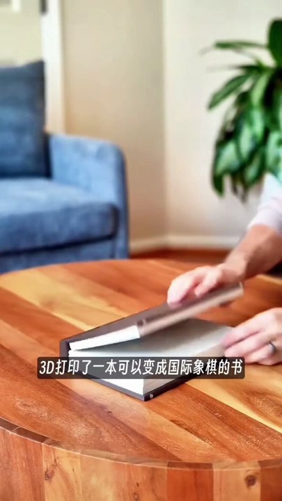 New 3D Printed Folding Magnetic Storage Chess Book – Fun & Practical Puzzle Game