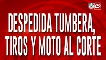 Despedida tumbera, tiros y moto al corte