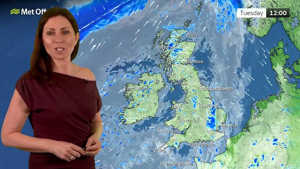 Met Office Tuesday Morning Weather Forecast 31/03/2026